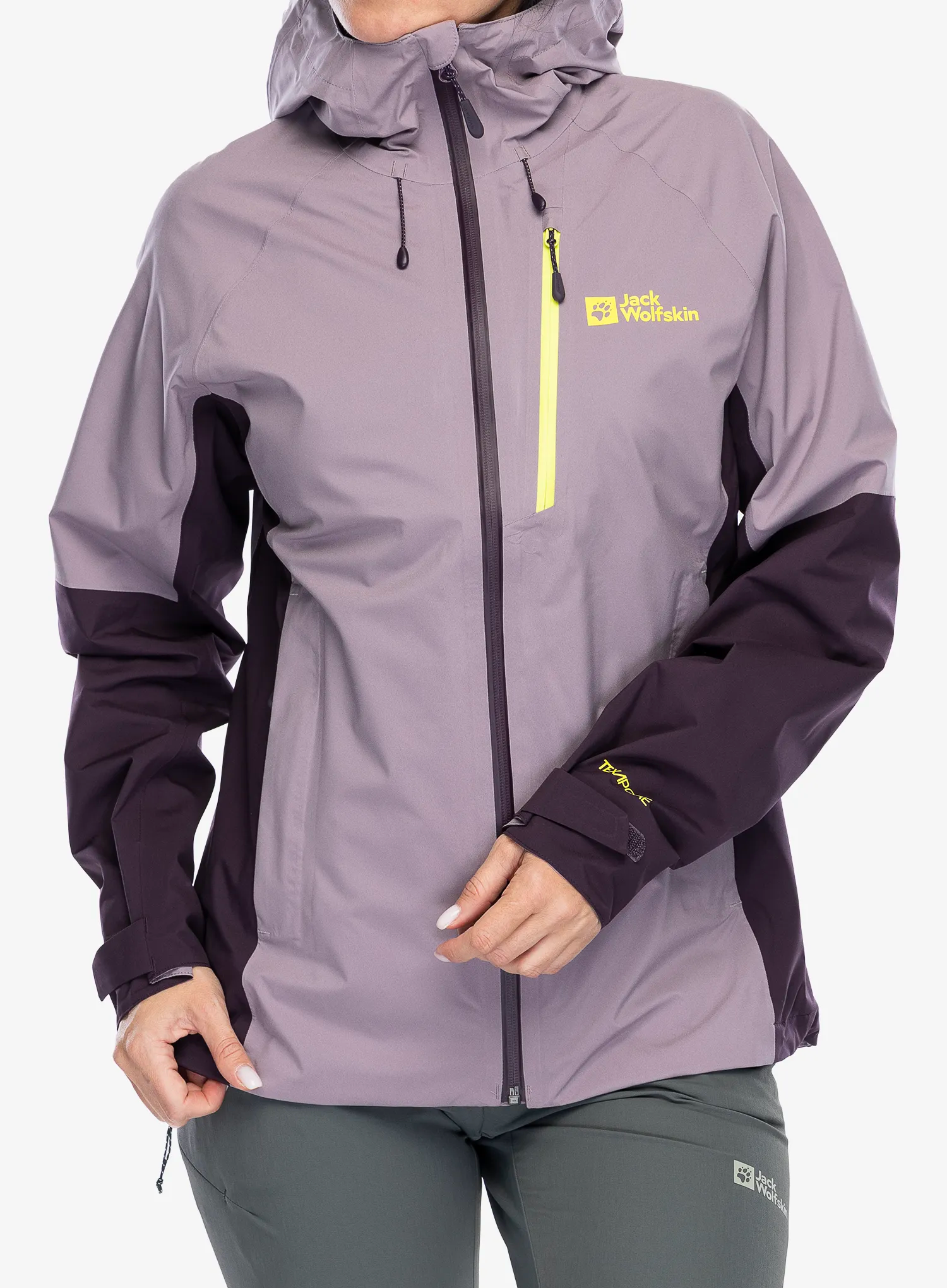 Nepremokavá bunda dámska Jack Wolfskin Eagle Peak 2L Jacket - wild blossom