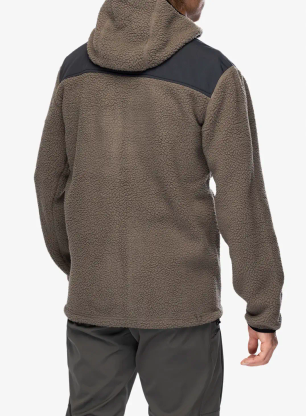 Flísová bunda Jack Wolfskin Kammweg Pile FZ - cold coffee