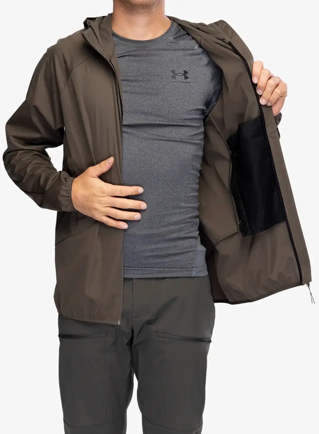 Softshellová bunda Jack Wolfskin Prelight Pro Jacket - cold coffee