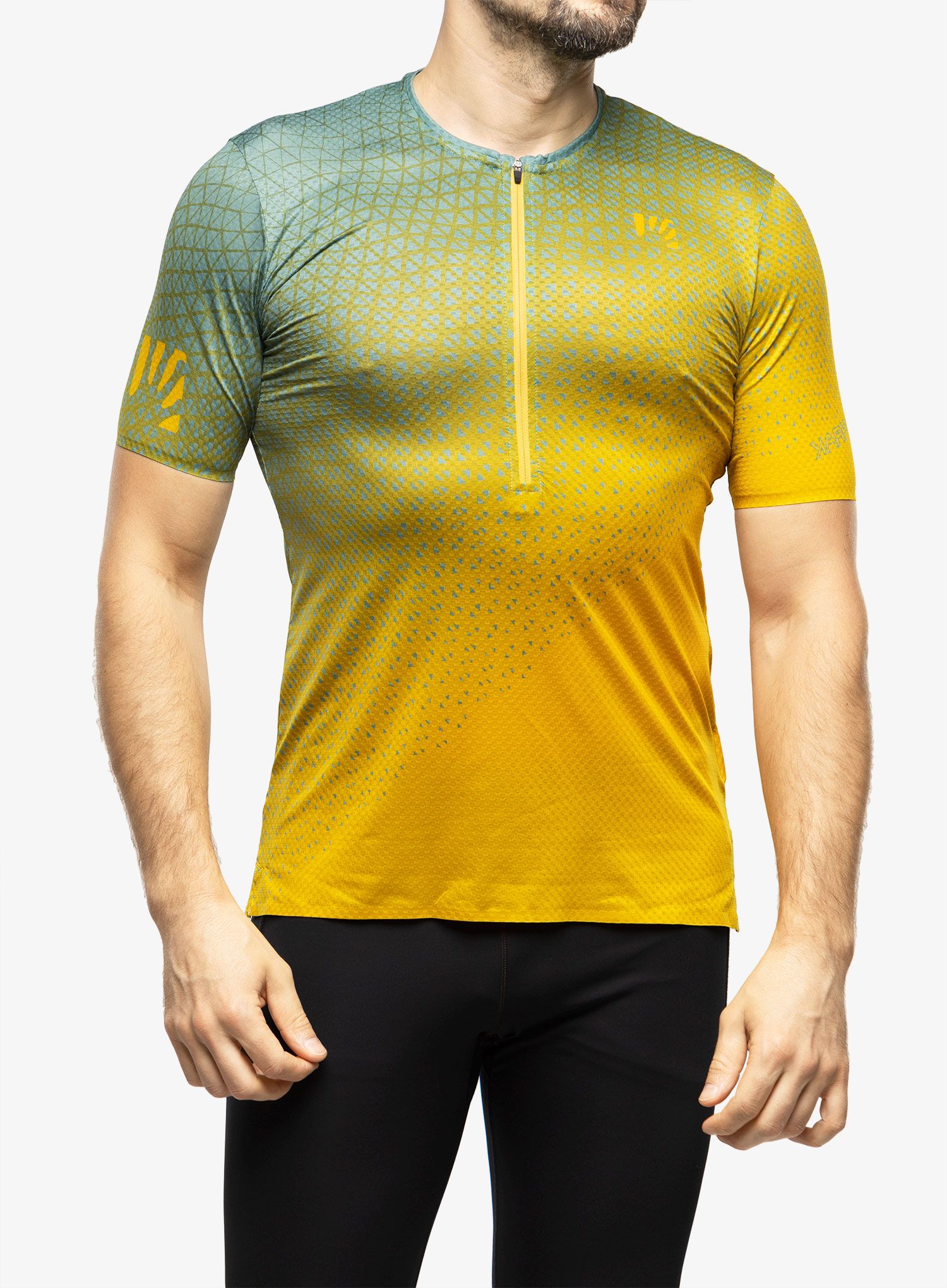 Bežecké tričko Karpos Lavaredo Ultra Tech Jersey - lemon curry/dark slate