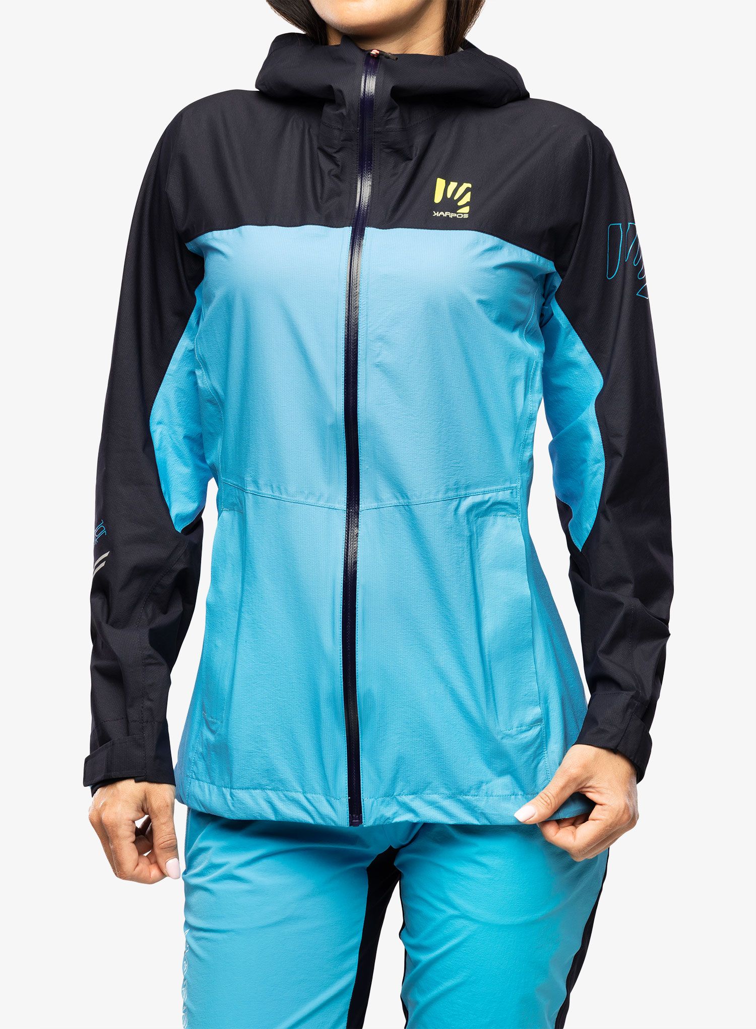 Nepremokavá bunda dámska Karpos Lot Rain Jacket - blue atoll/sky captain