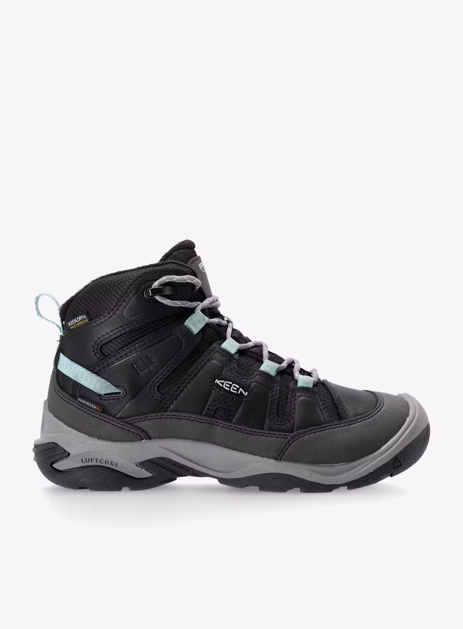 Dámske topánky Keen Circadia Mid WP - black/cloud blue