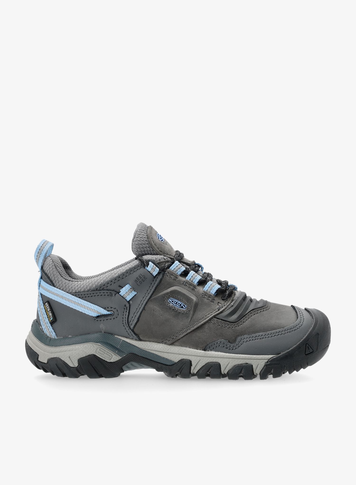 Turistické topánky dámske Keen Ridge Flex WP - steel grey/hydrangea