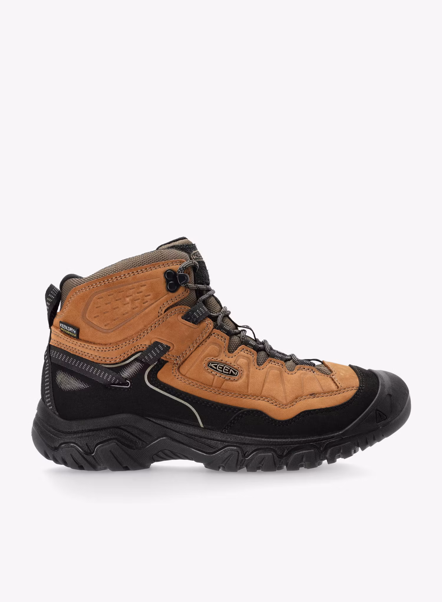 Turistické topánky Keen Targhee IV Mid Wp - bison/black