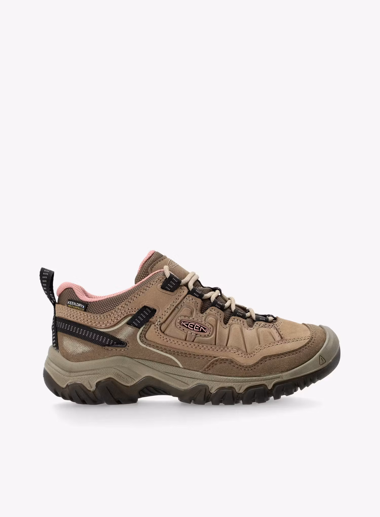 Turistické topánky dámske Keen Targhee IV WP - brindle/nostalgia rose