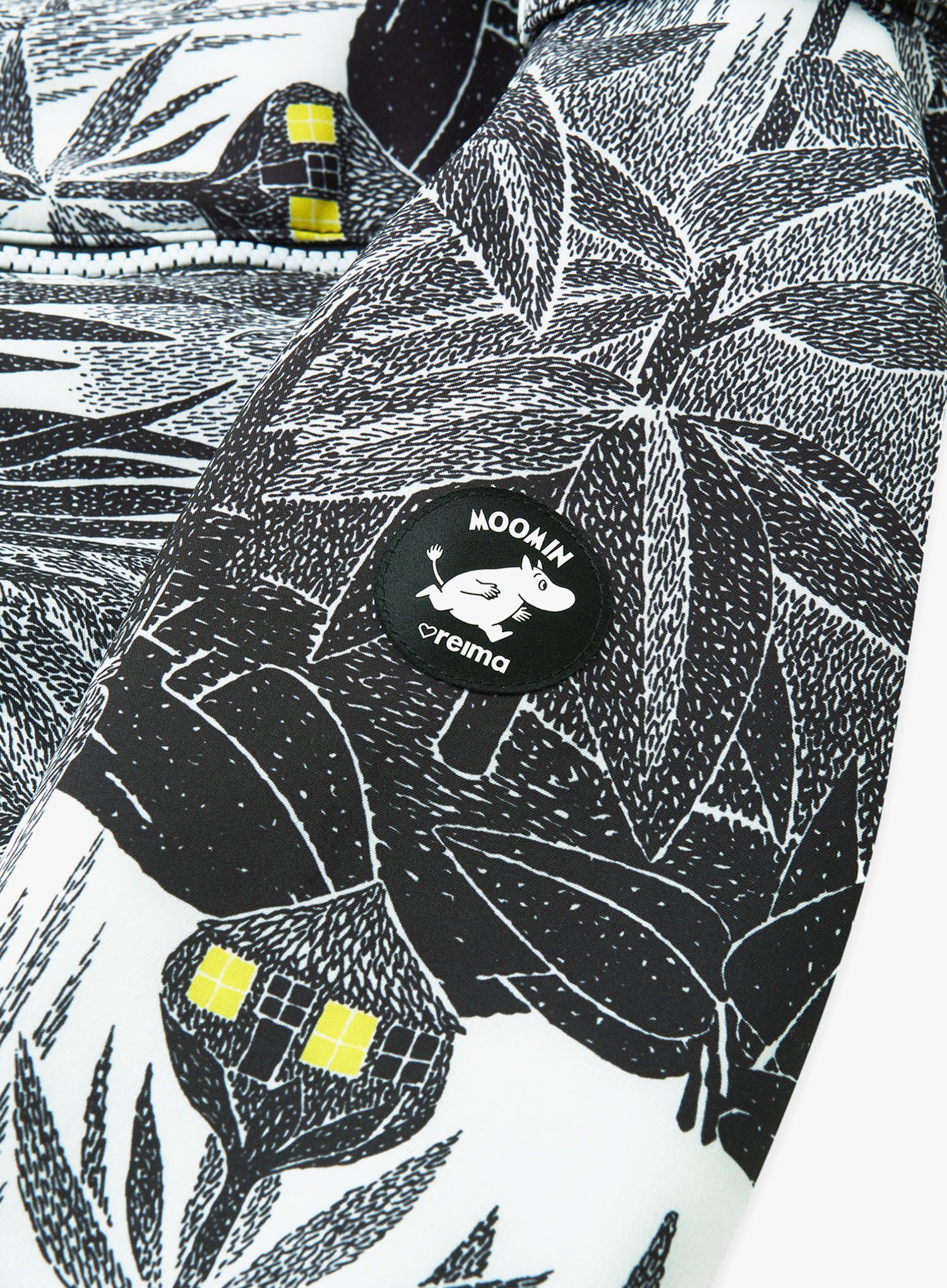 Detská kombinéza Reima Moomin Skyddad - black