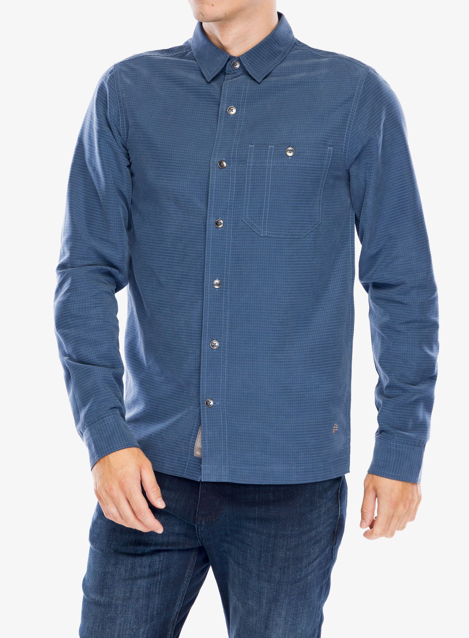Košeľa Royal Robbins Mojave Pucker Dry LS - collins blue