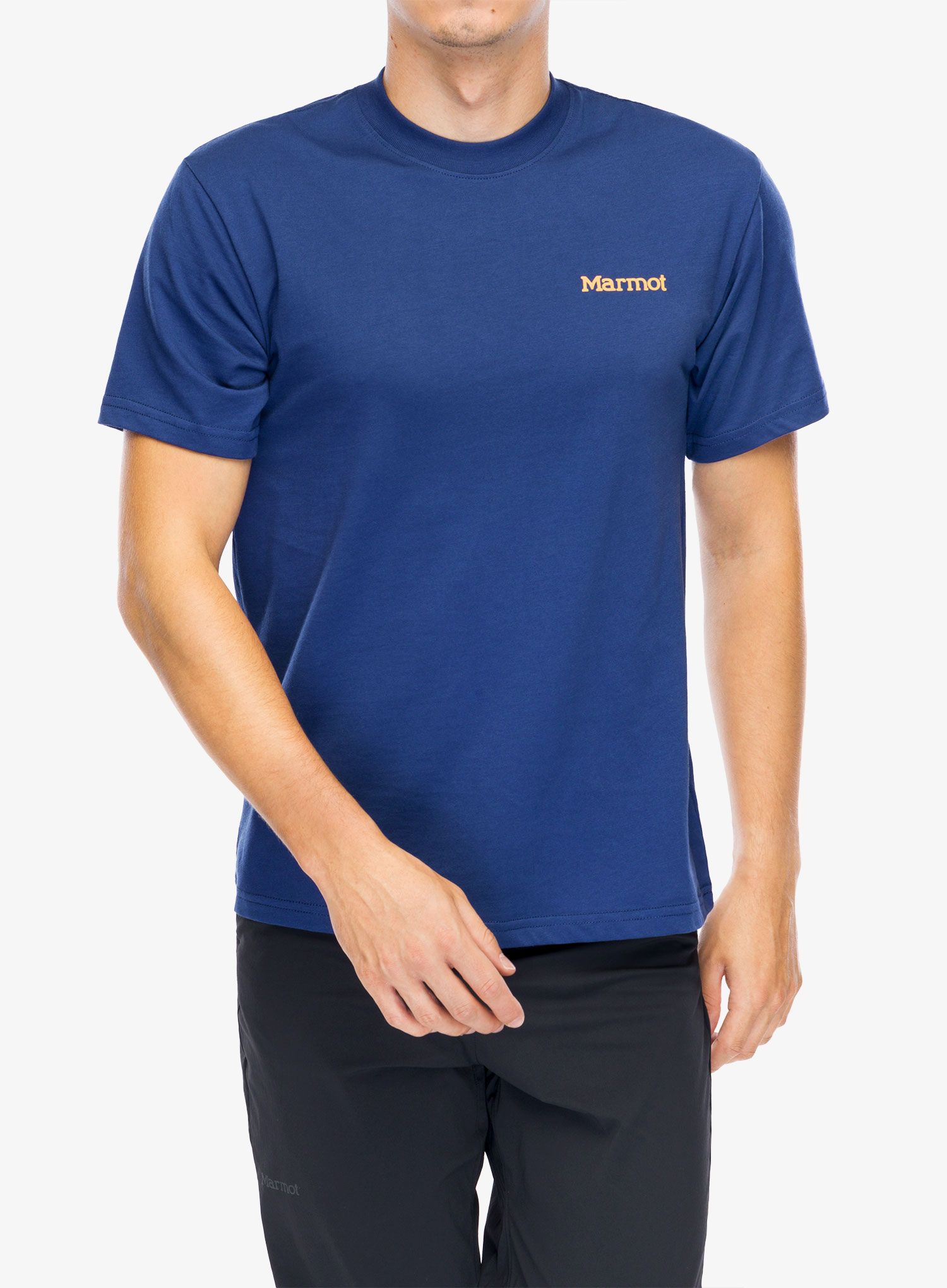 Bavlnené tričko Marmot Crayon M Dot Tee SS - twilight blue