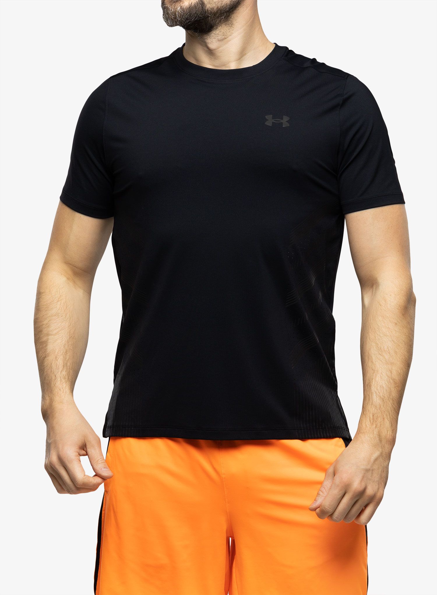 Bežecké tričko Under Armour Iso-Chill Laser Heat SS - black/black/reflective