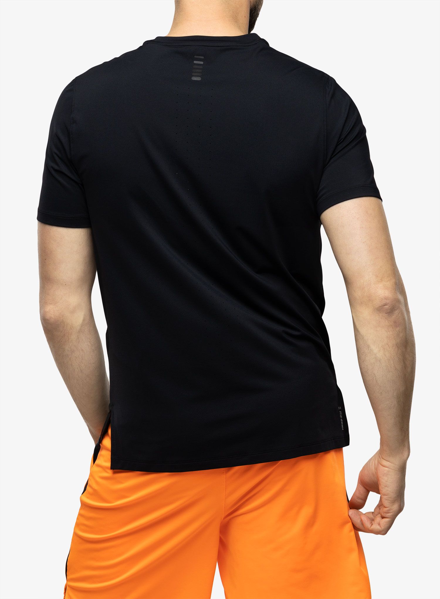 Bežecké tričko Under Armour Iso-Chill Laser Heat SS - black/black/reflective