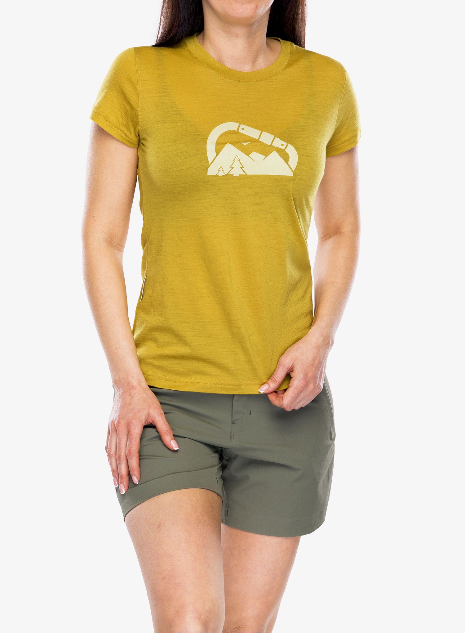 Merino tričko dámske Sensor Merino Air Summit Tee - mustard
