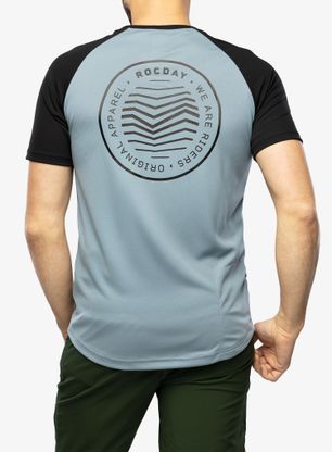 Cyklistické tričko Rocday Gravel - black/blue
