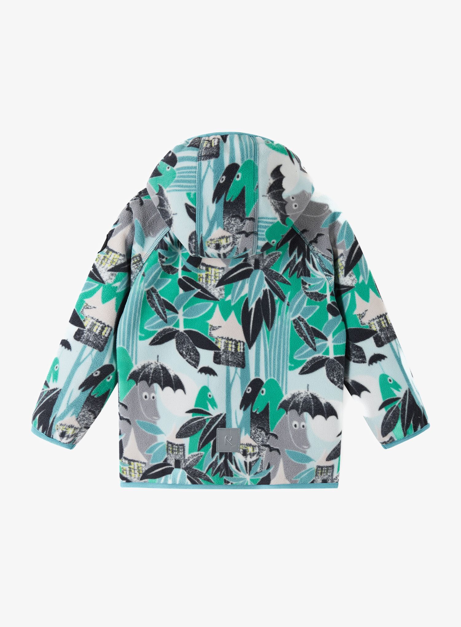 Mikina detská Reima Moomin Vindskydd - green aqua