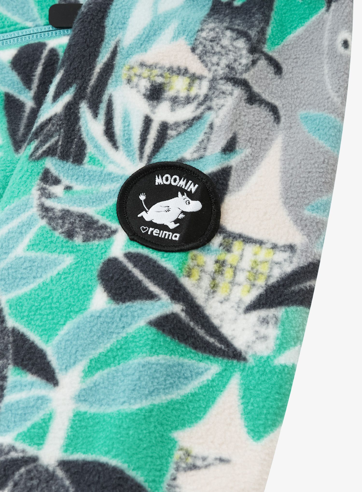 Mikina detská Reima Moomin Vindskydd - green aqua