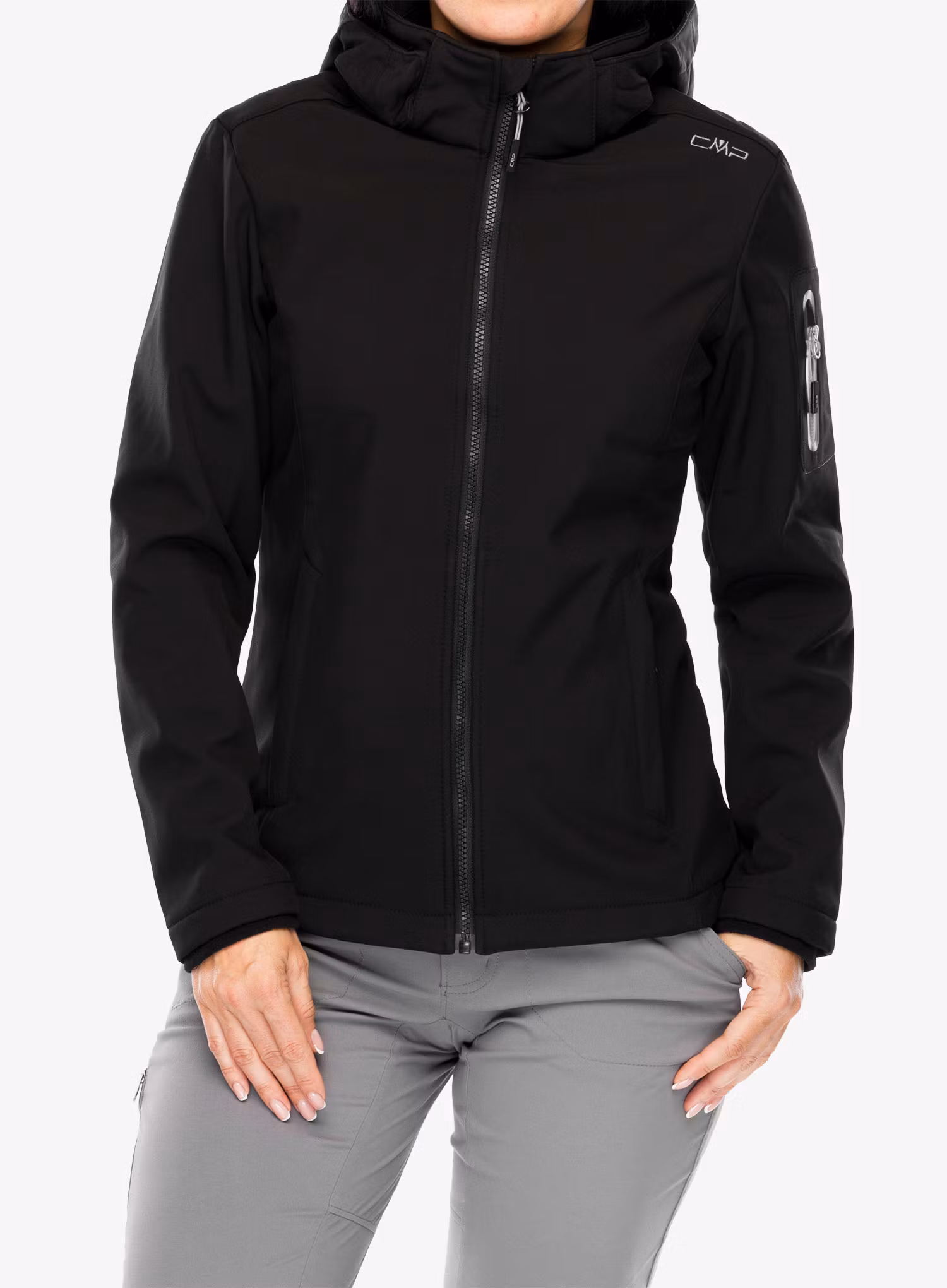 Bunda dámska CMP Wilma Jacket Zip Hood - nero