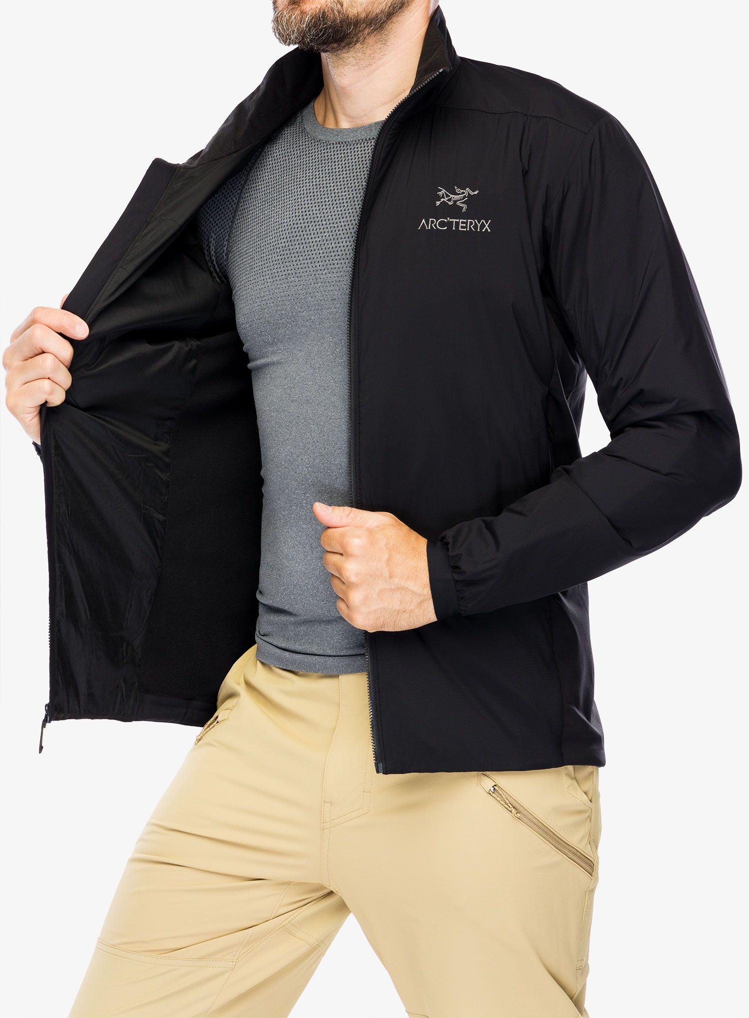 Zateplená bunda Arcteryx Atom Jacket - black