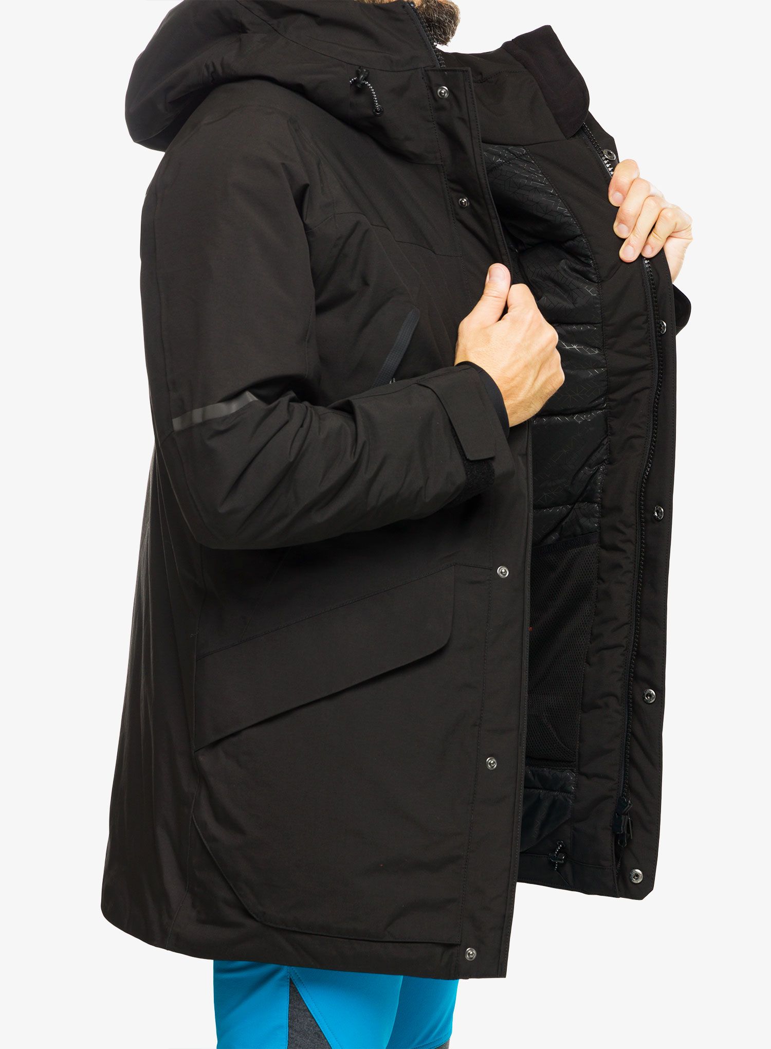 Kabát Didriksons Poseidon Parka - black