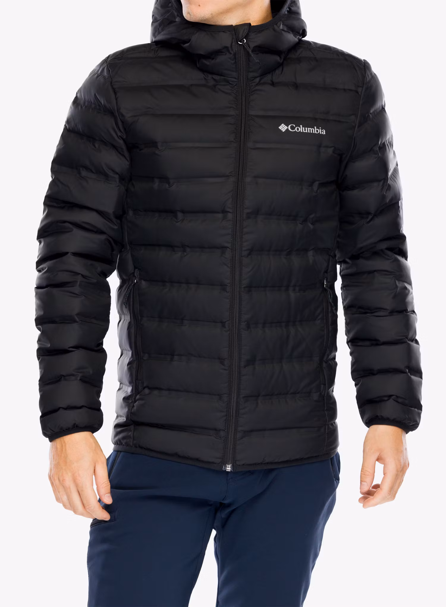 Páperová bunda Columbia Lake 22 Down Hooded Jacket - black