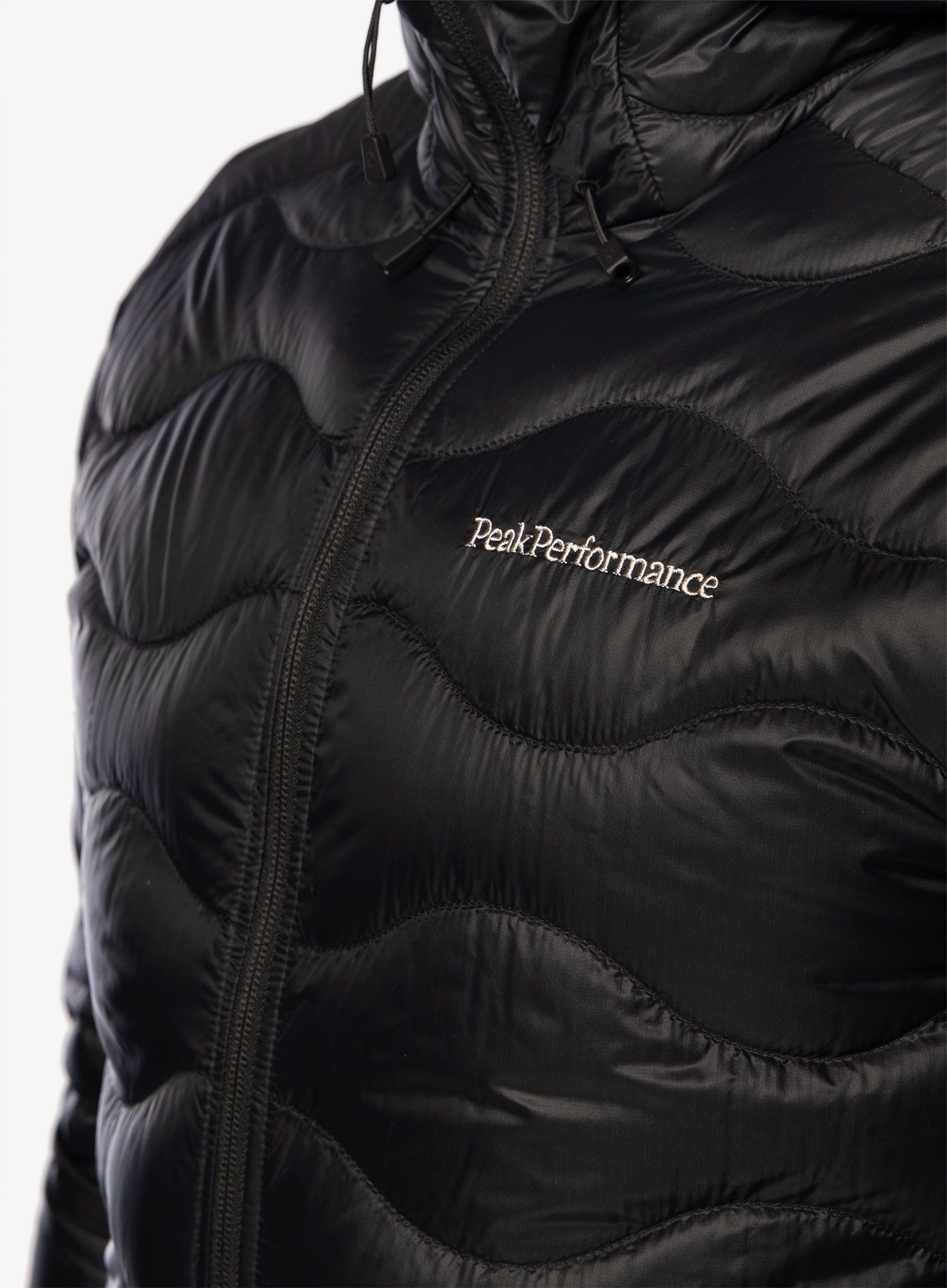 Páperová bunda Peak Performance Helium Down Hood Jacket - black
