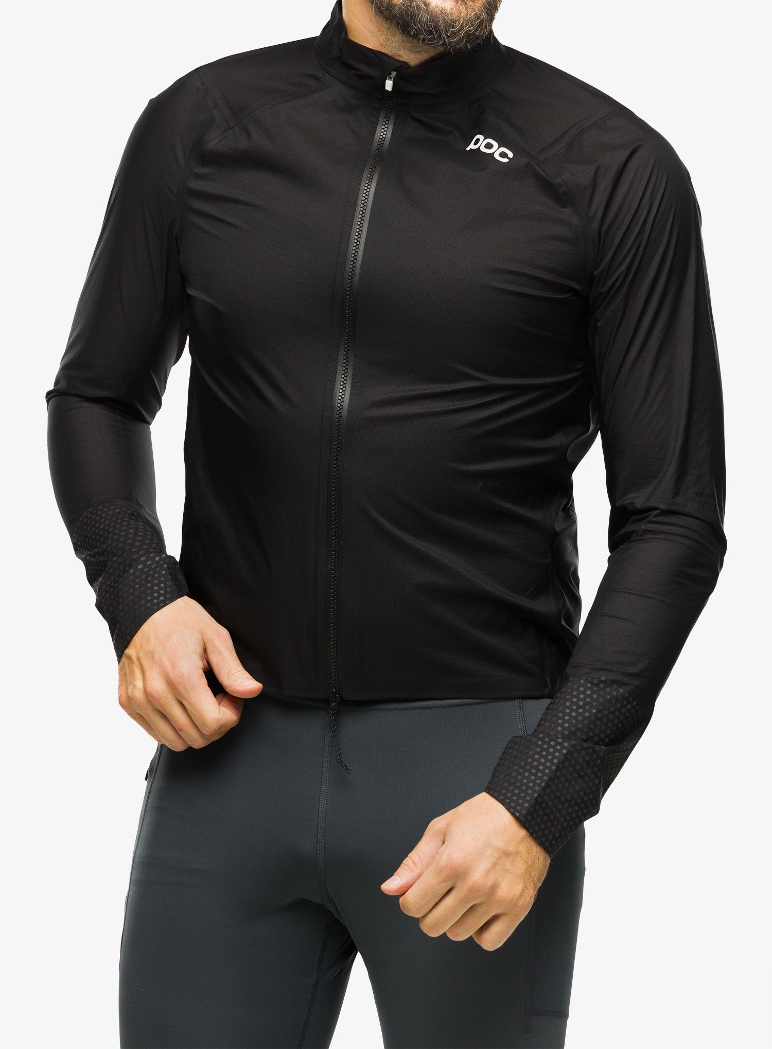 Cyklistická bunda POC Haven Rain Jacket - uranium black