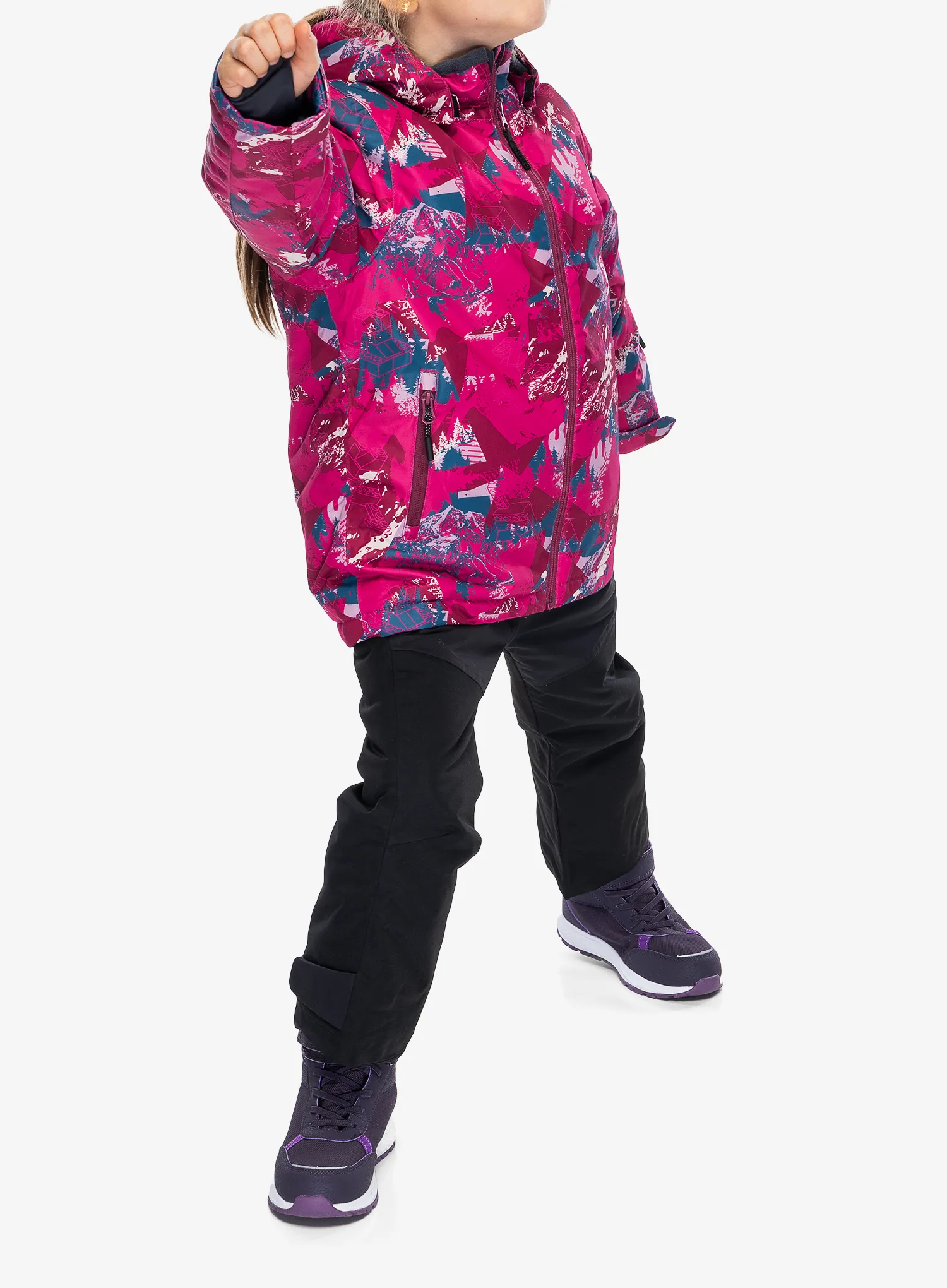 Detská bunda LEGO Jad 710 - dark pink