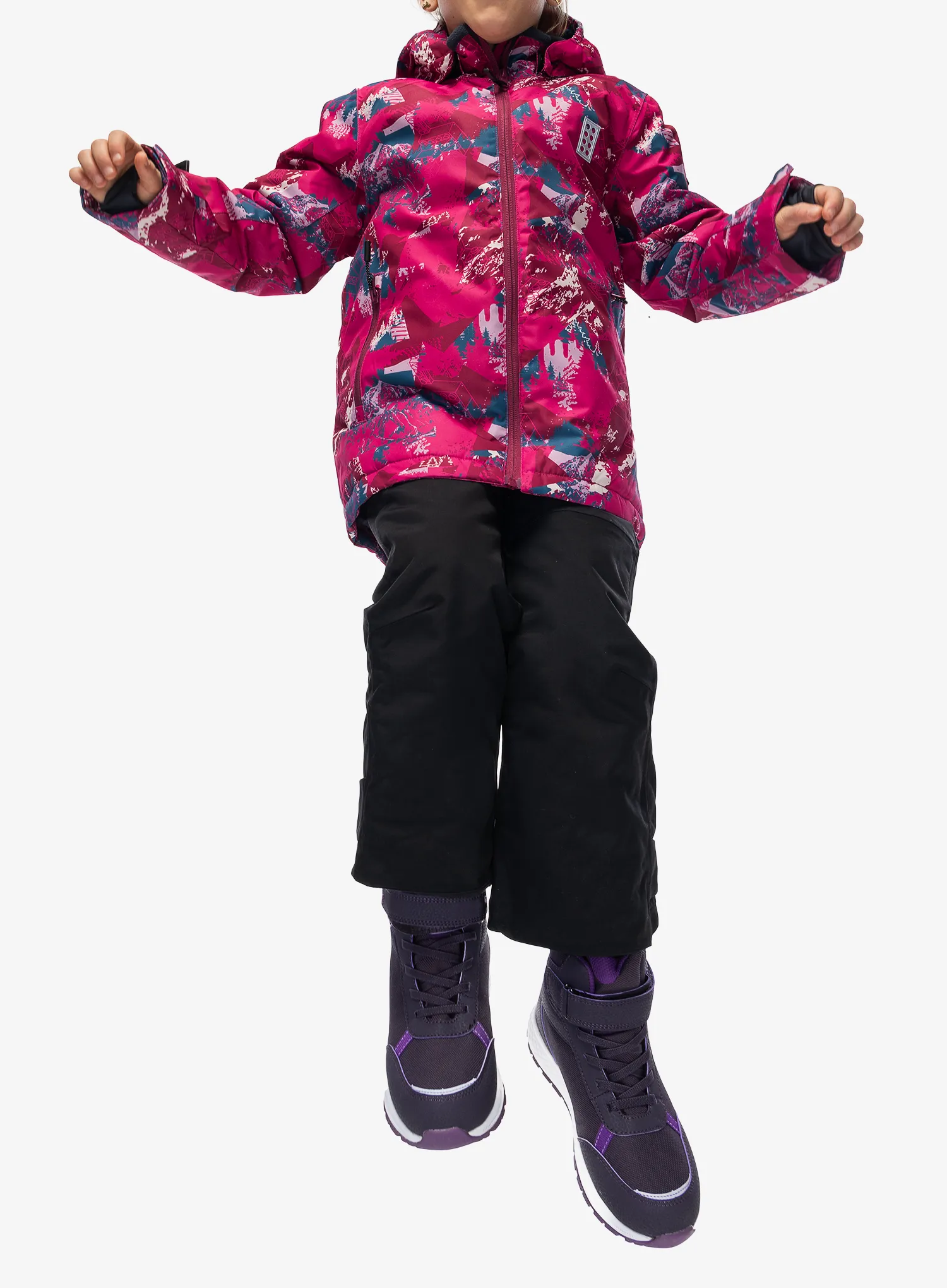 Detská bunda LEGO Jad 710 - dark pink