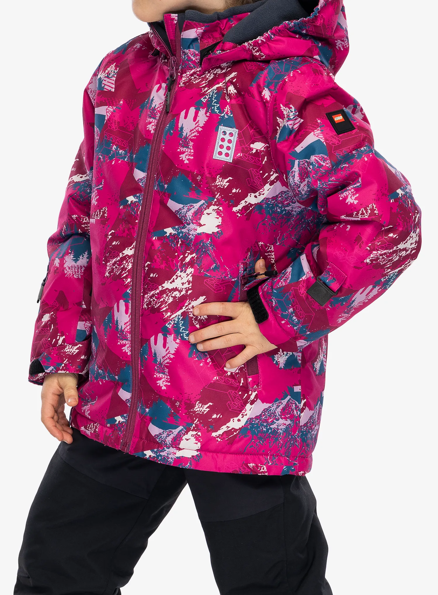 Detská bunda LEGO Jad 710 - dark pink
