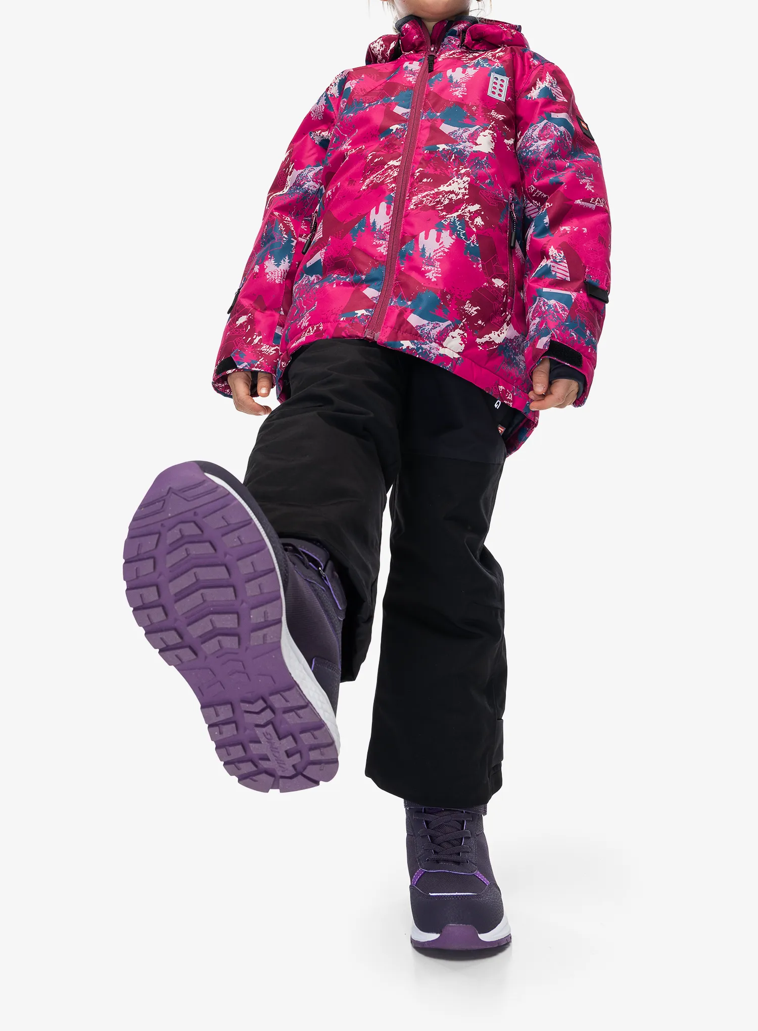 Detská bunda LEGO Jad 710 - dark pink