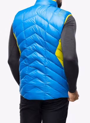 Páperová vesta La Sportiva Aiguille Down Vest - electric blue/lime punch
