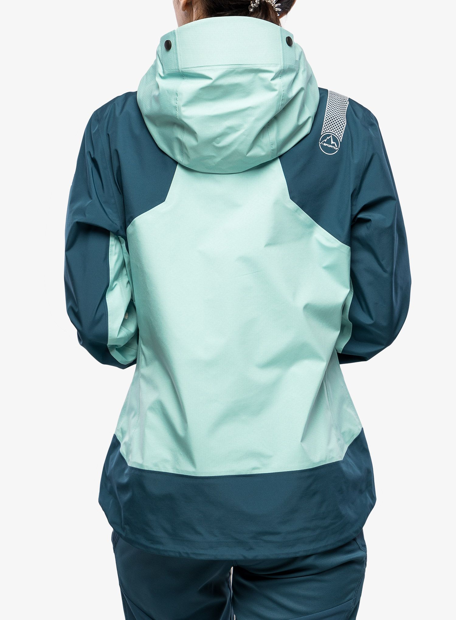 Nepremokavá bunda dámska La Sportiva Alpine Guide GTX Jacket  - iceberg/storm blue