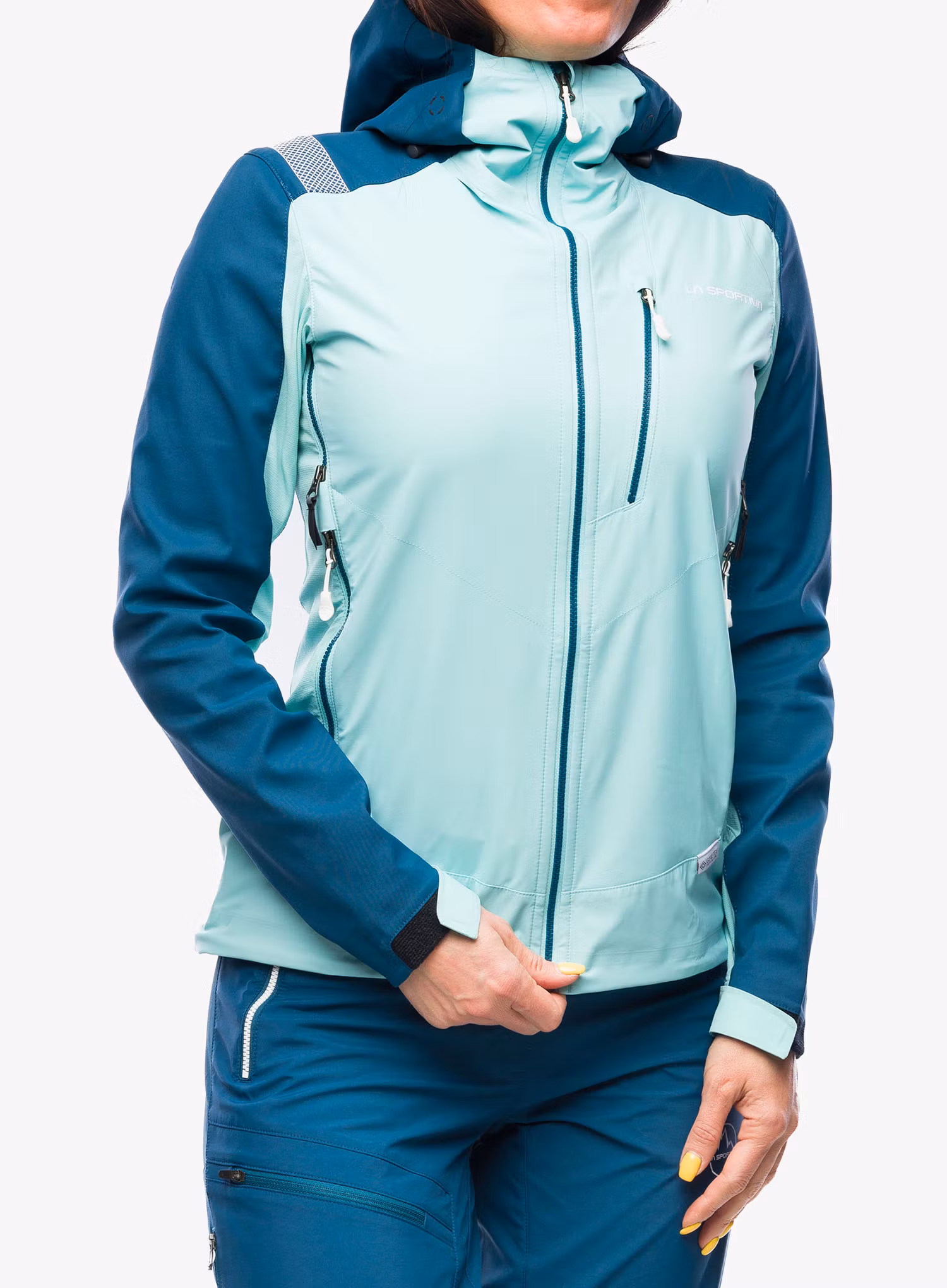 Softshellová bunda dámska La Sportiva Alpine Guide Softshell Jacket - iceberg/storm blue