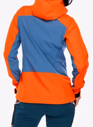 Softshellová bunda dámska La Sportiva Alpine Guide Windstopper Jacket - moonlight/cherry tomato