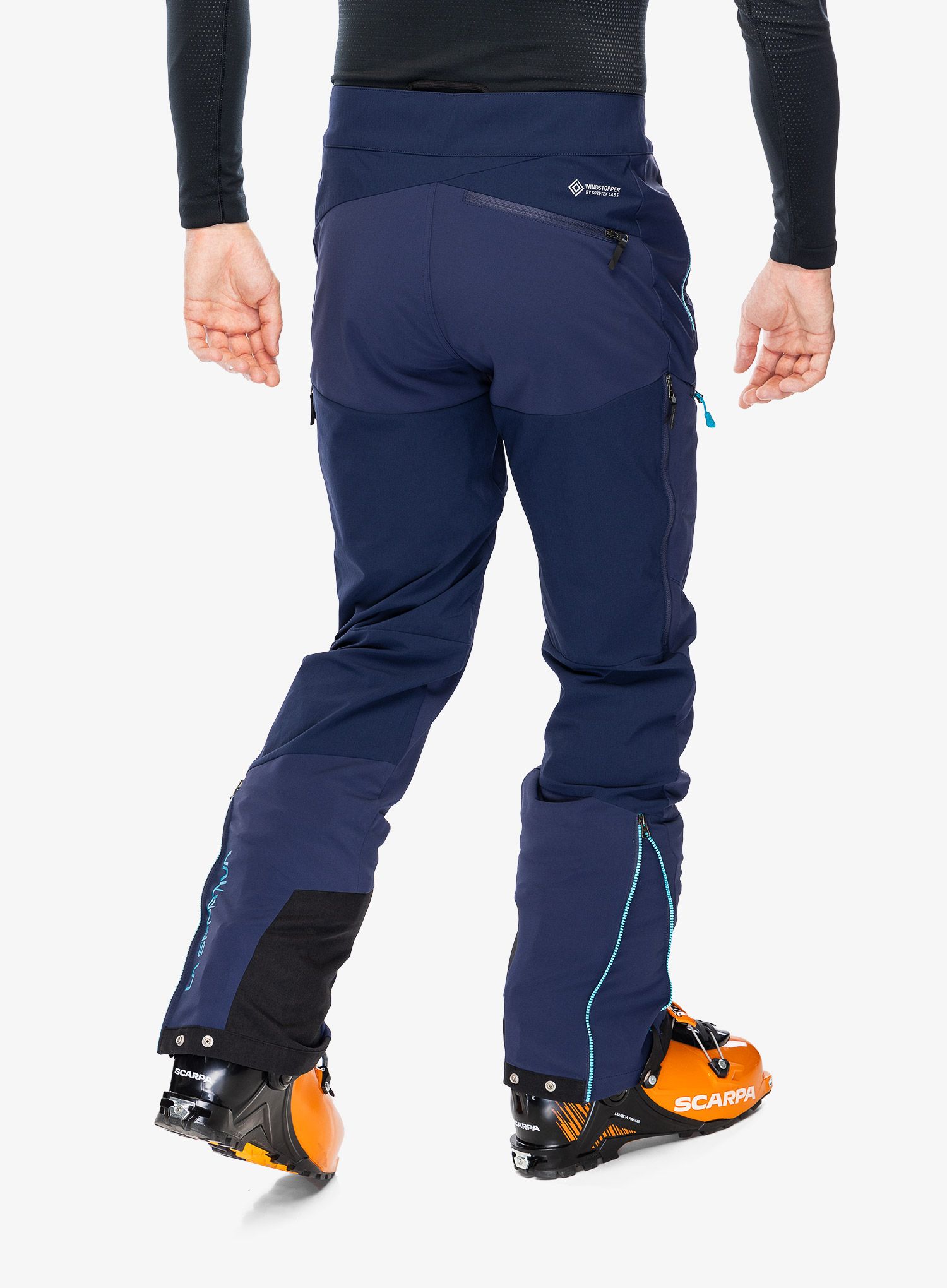 Softshellové nohavice La Sportiva Alpine Guide Windstopper Pant - deep sea