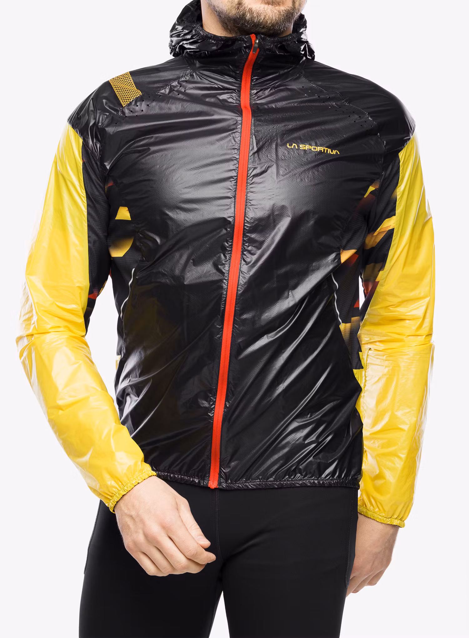 Bežecká bunda La Sportiva Blizzard Windbreaker Jkt - black/yellow