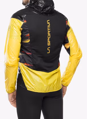 Bežecká bunda La Sportiva Blizzard Windbreaker Jkt - black/yellow