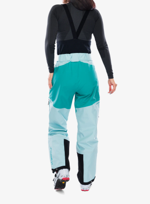 Lyžiarske nohavice dámske La Sportiva Chaser Evo Shell Bib Pant - iceberg/lagoon