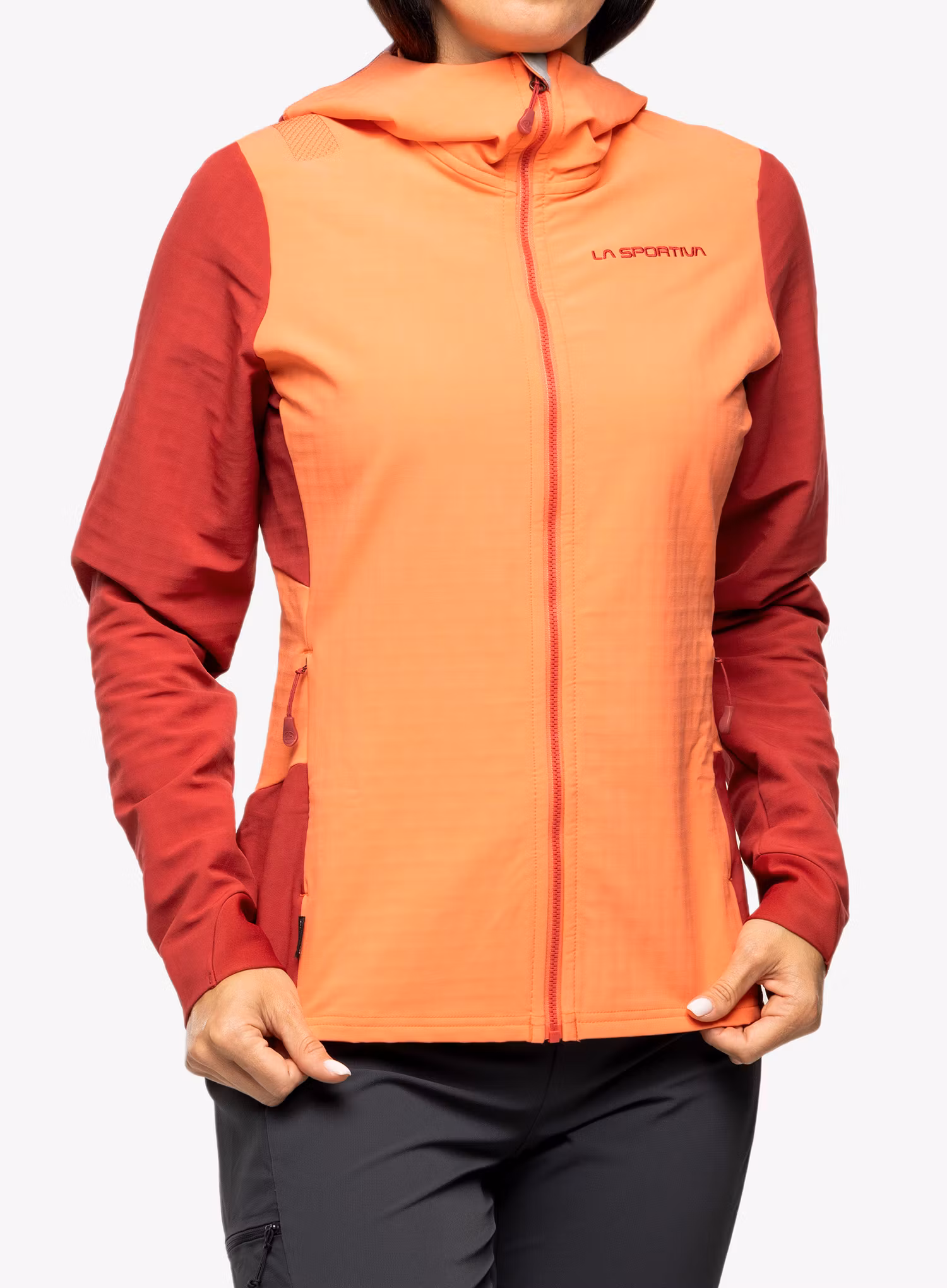 Softshellová bunda dámska La Sportiva Descender Storm Jkt - flamingo/velvet