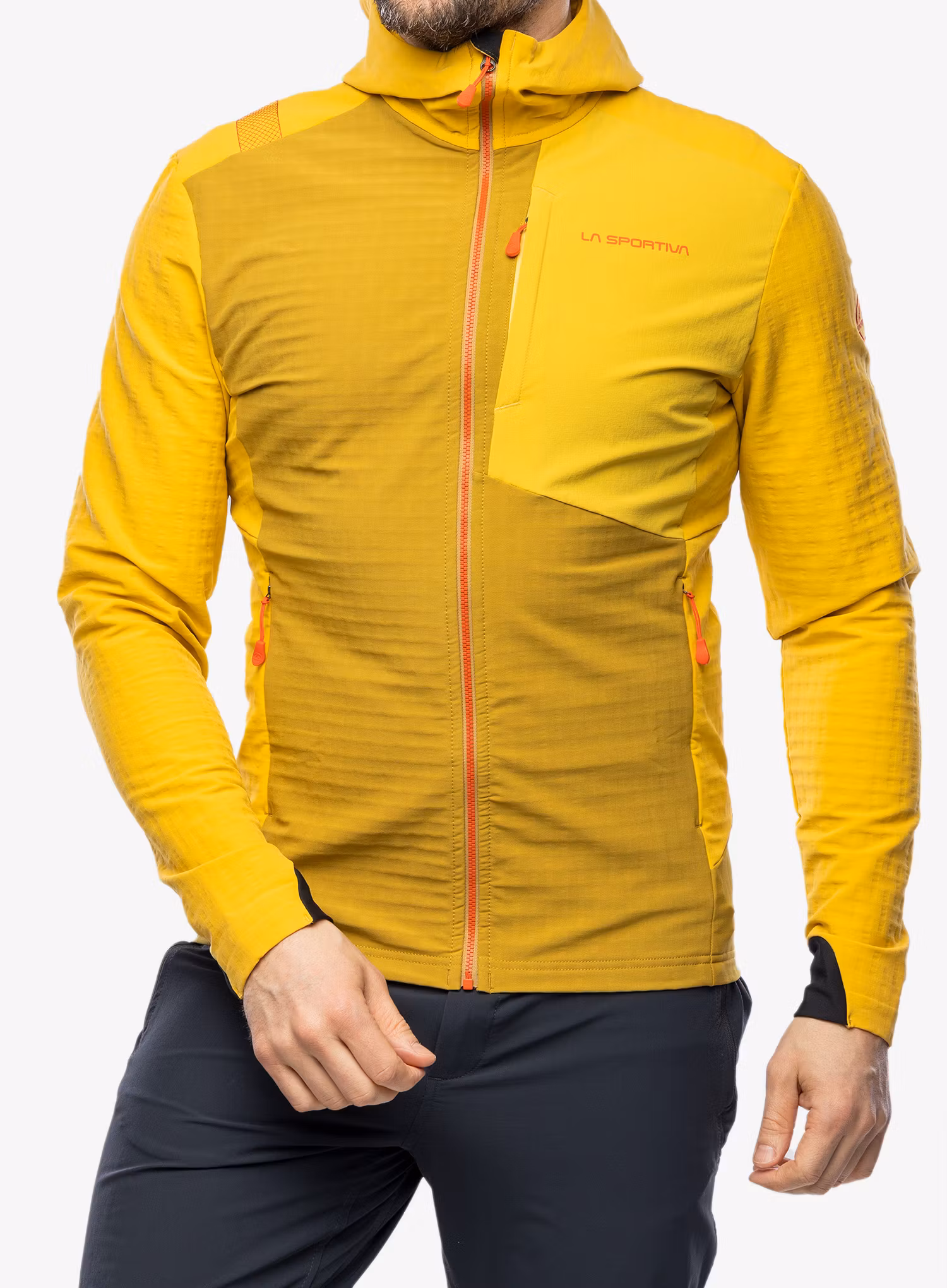 Softshellová bunda La Sportiva Descender Storm Jkt - savana/bamboo