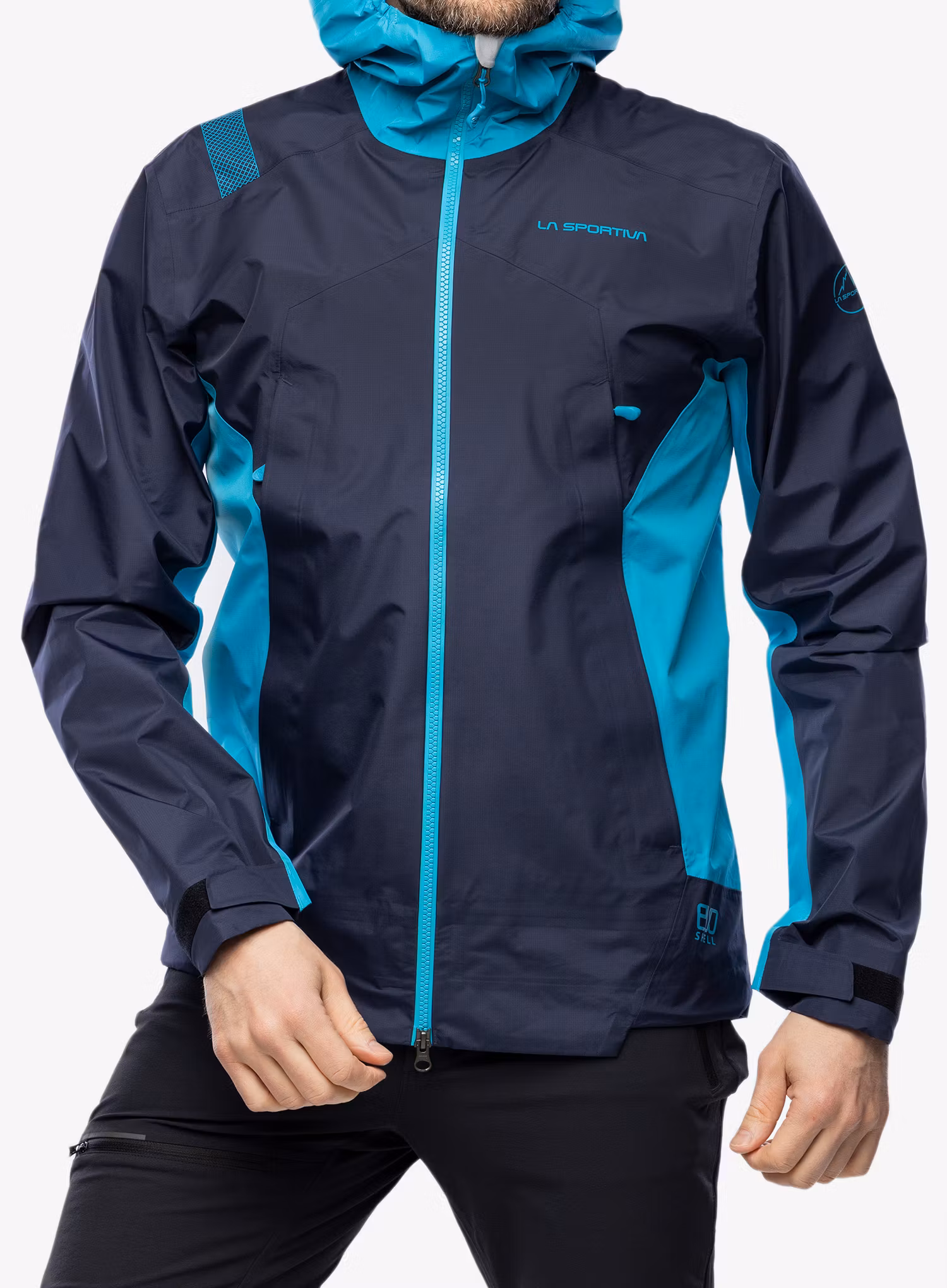 Nepremokavá bunda La Sportiva Discover Shell Jacket - deep sea/tropic blue