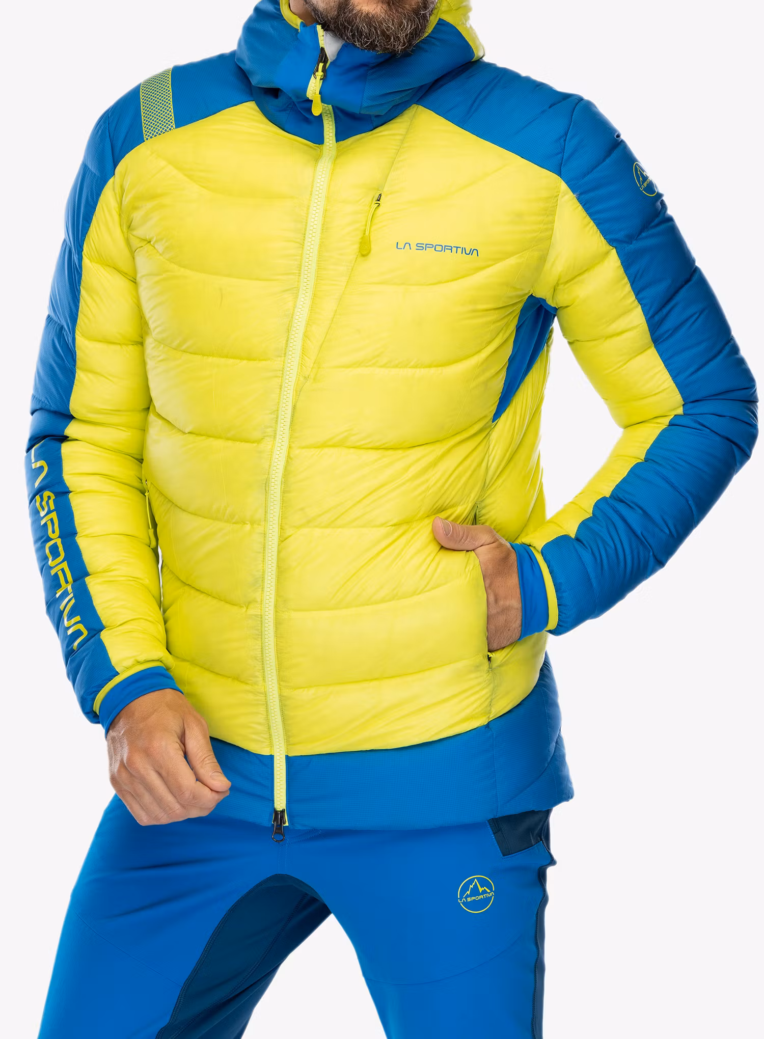 Páperová bunda La Sportiva Dolent Down Jkt - lime punch/electric blue