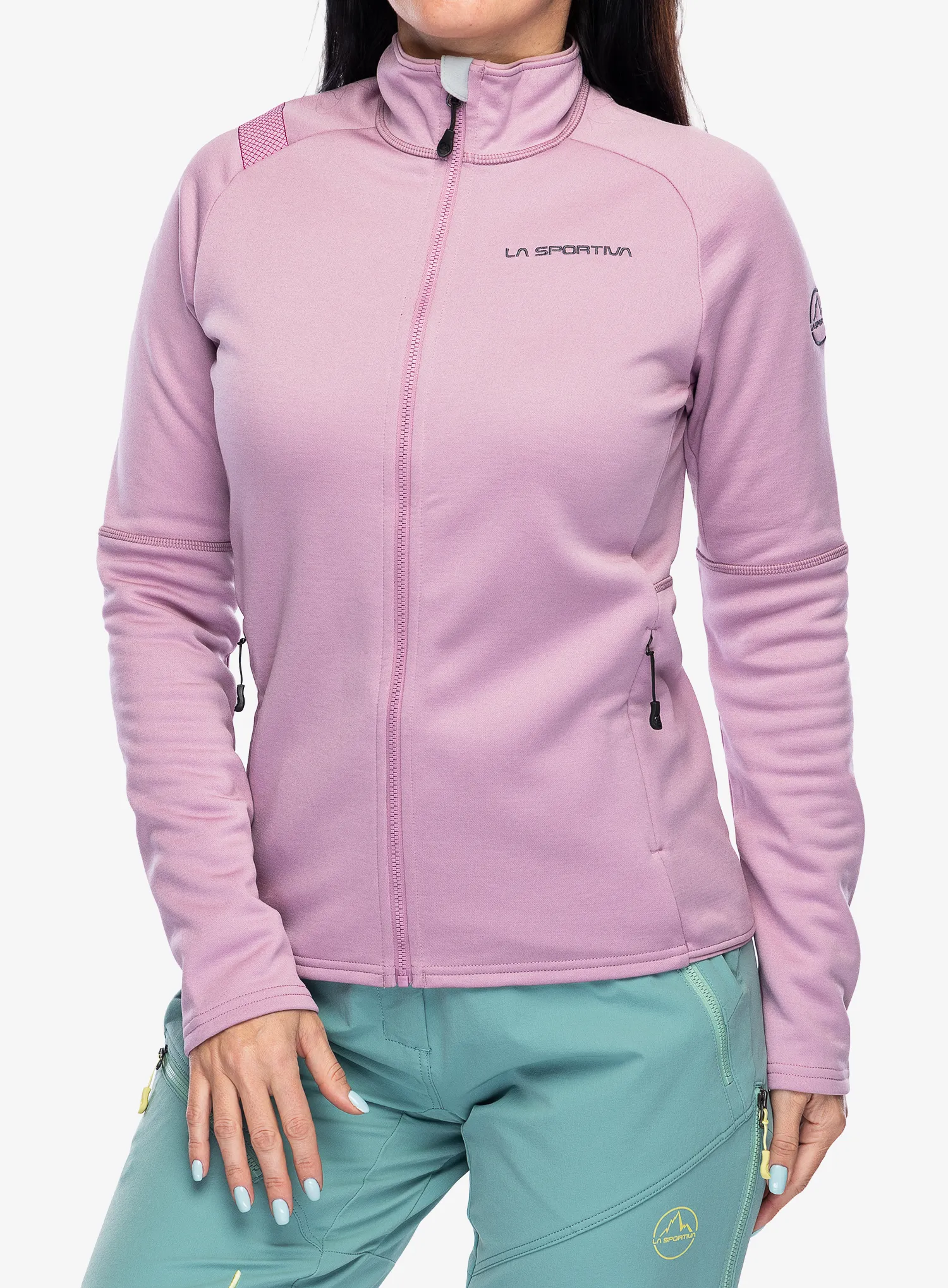 Dámska mikina na zips La Sportiva Elements Jkt - rose
