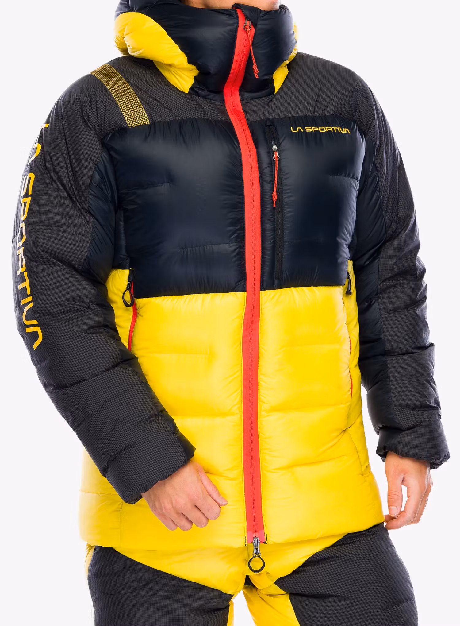 Páperová bunda La Sportiva Olympus Tech Down Parka - black/yellow