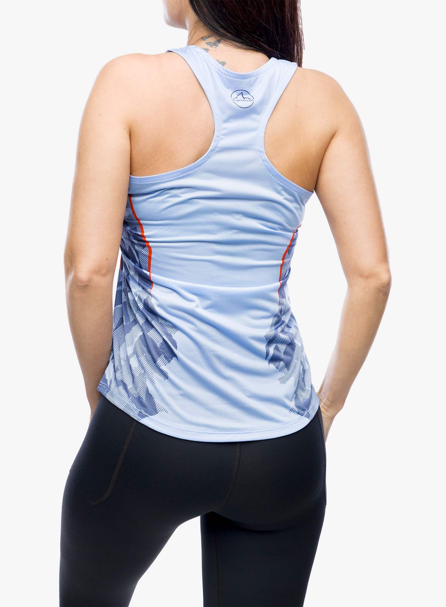 Dámsky top La Sportiva Pacer Tank - stone-blue/deep sea