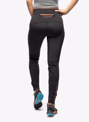 Dámske bežecké legíny La Sportiva Primal Pant - black/cherry tomato