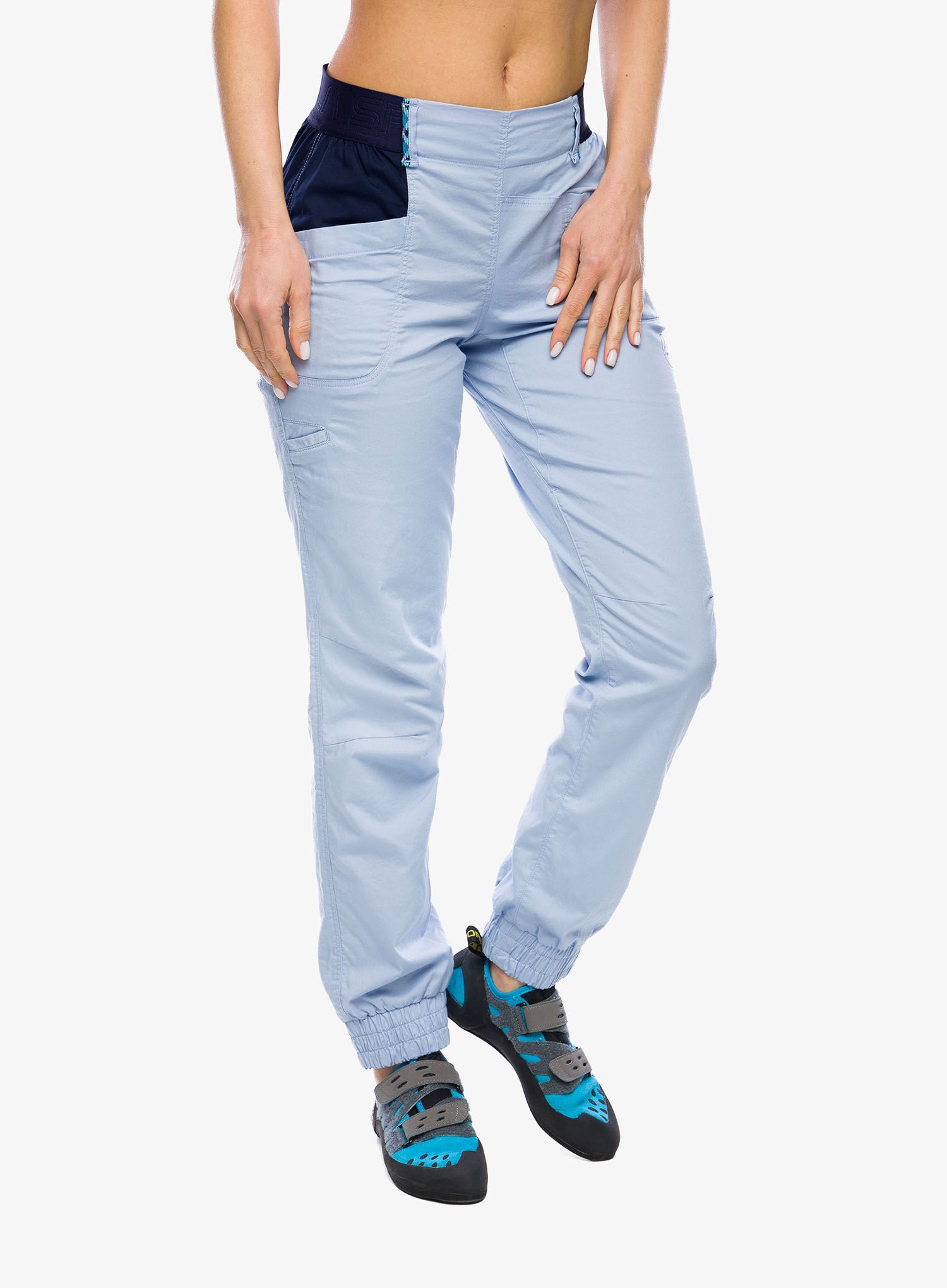 Lezecké nohavice dámske La Sportiva Tundra Pant - stone-blue/deep sea