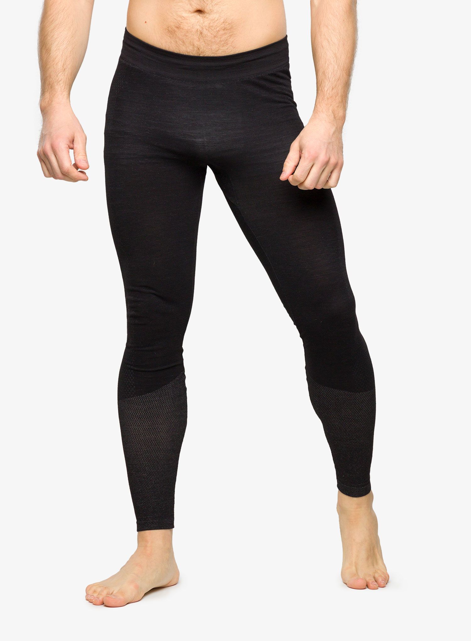 Funkčné legíny La Sportiva Wool40 Aero Pants - black/yellow