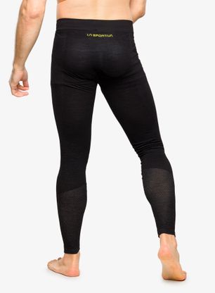 Funkčné legíny La Sportiva Wool40 Aero Pants - black/yellow