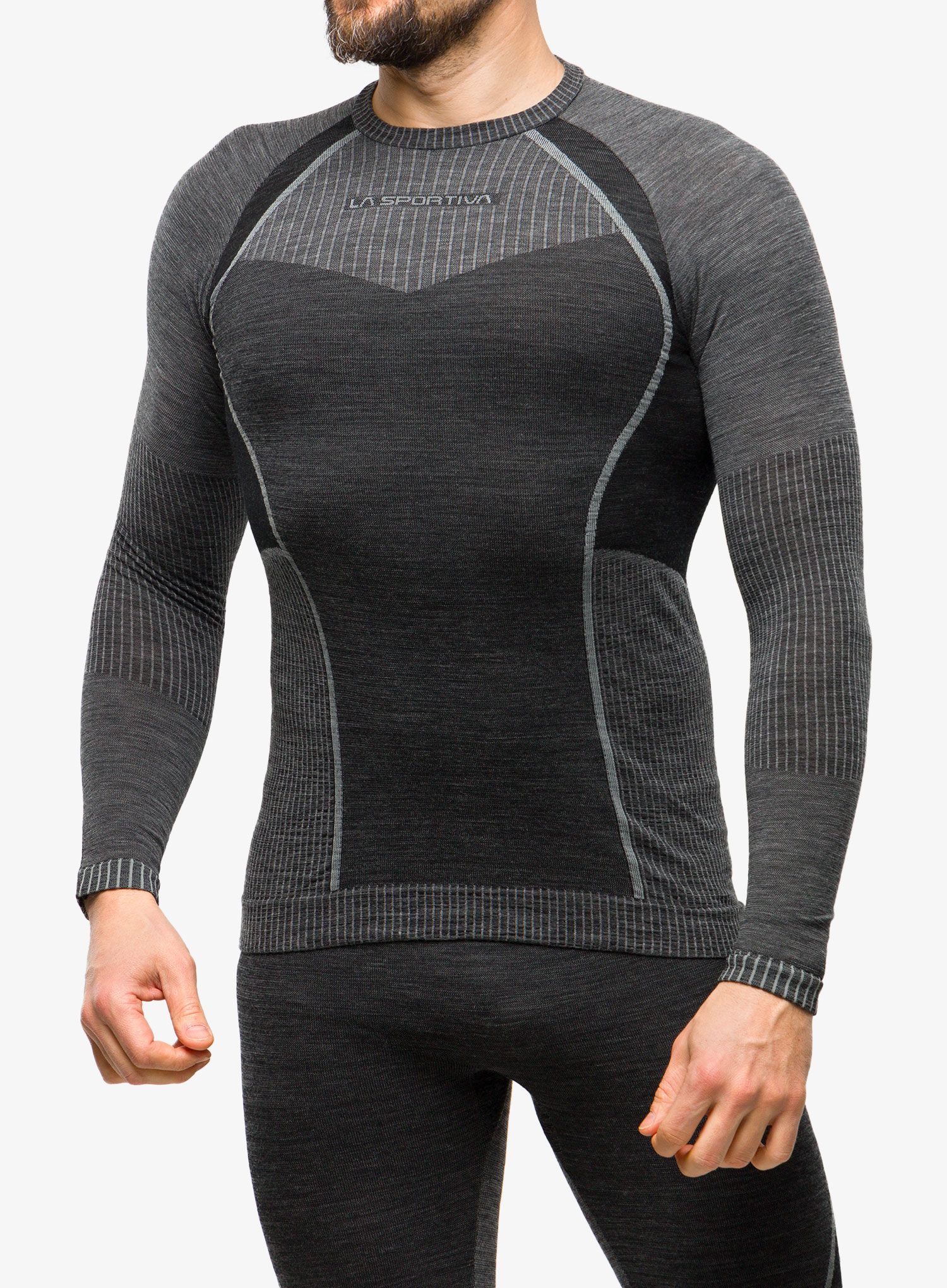 Funkčné tričko La Sportiva Wool70 Tech Longsleeve - carbon/cloud
