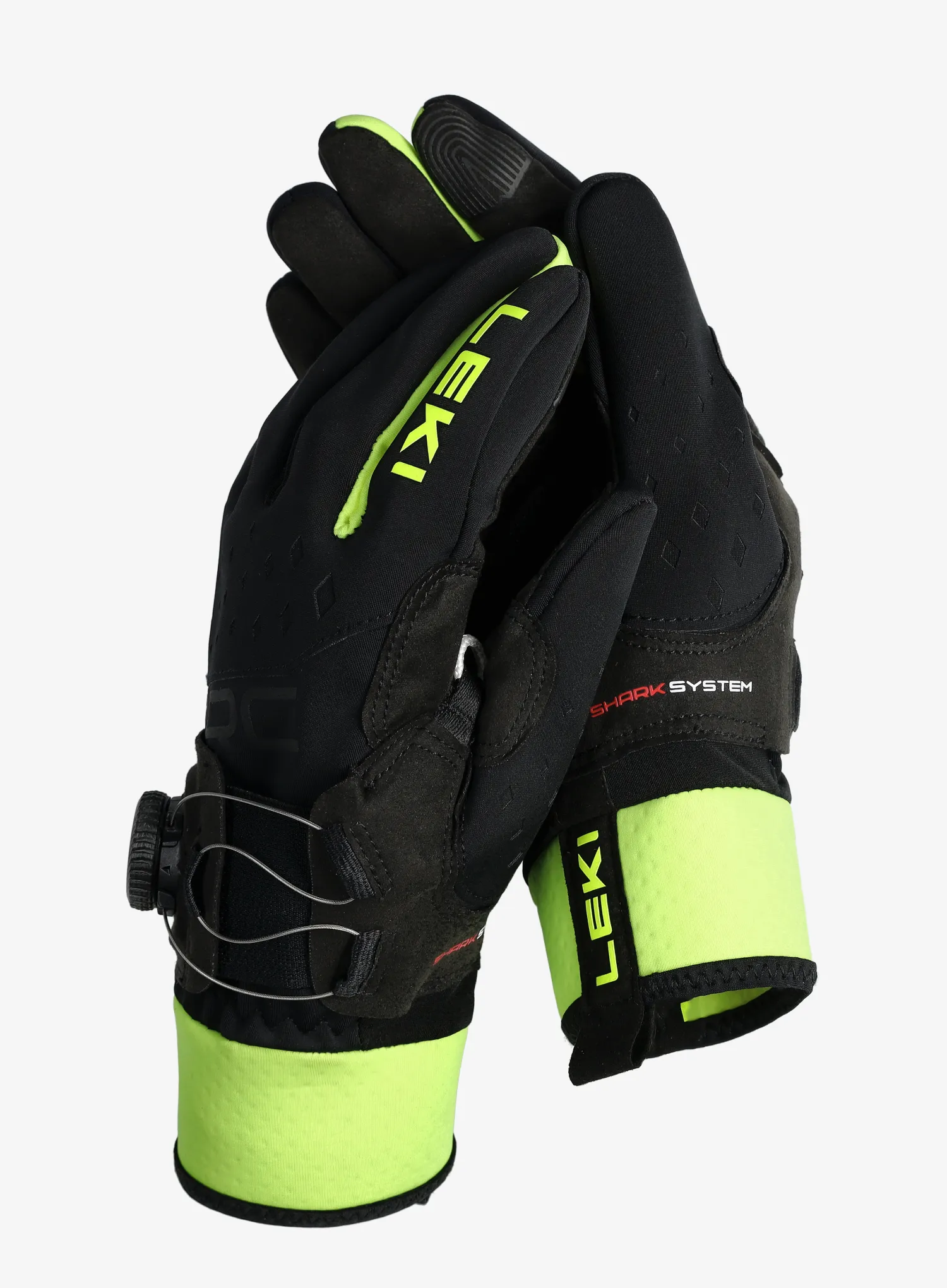 Rukavice Leki PRC Boa Shark - black/neonyellow