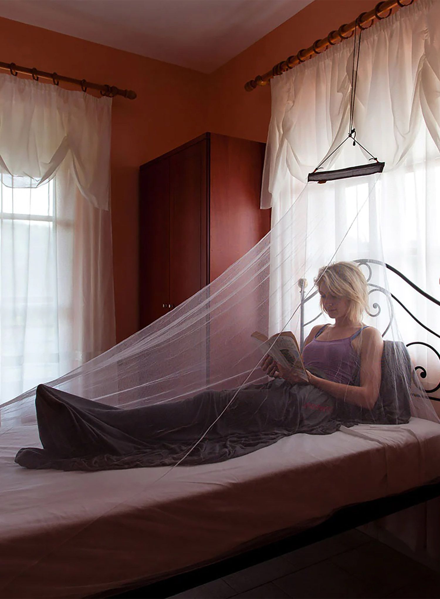 Sieťka proti komárom Lifesystems MicroNet Mosquito Net Single - white